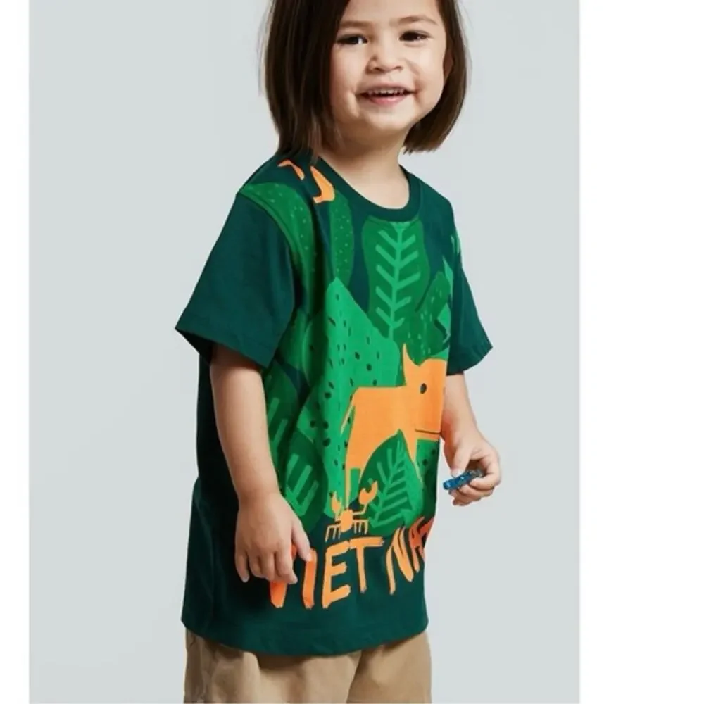 Ginkgo Water Buffalo Organic Cotton T-Shirt - Size 2